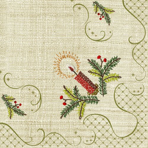 Daisy ubrousky v�no�n� 3vrstv� 33 x 33 cm 20 ks - Classic Christmas Embroidery Daisy ubrousky v�no�n� 3vrstv� 33 x 33 cm 20 ks - Classic Christmas Embroidery
