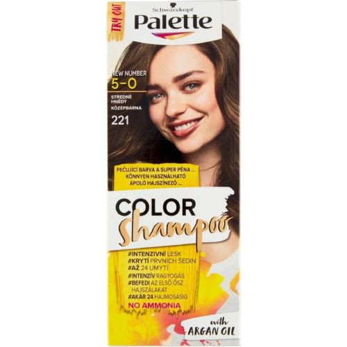Palette Color Shampoo 221/5-0 st�edn� hn�d�