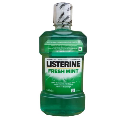 Listerine �stn� voda Fresh Mint 500 ml Listerine �stn� voda Fresh Mint 500 ml