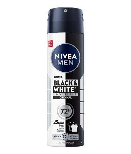 Nivea Men antiperspirant Black & White Invisible Original 150 ml Nivea Men antiperspirant Black & White Invisible Original 150 ml