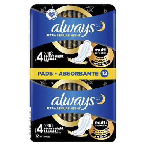 Always Ultra Secure Night vlo�ky 12ks Always Ultra Secure Night vlo�ky 12ks
