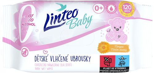 Linteo Baby vlh�en� ubrousky s m���kem l�ka�sk�m 120 ks Linteo Baby vlh�en� ubrousky s m���kem l�ka�sk�m 120 ks