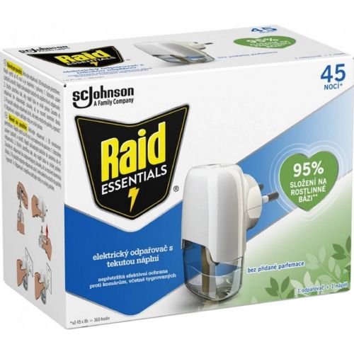 Raid elektrick� odpa�ova� s tekutou n�pln� proti kom�r�m 45 noc� 32 ml - exp. 4/26
