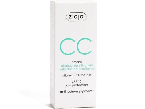 Ziaja CC kr�m podr�d�n�, citliv� ple� s roz���en�mi �ilkami SPF10 50ml Ziaja CC kr�m podr�d�n�, citliv� ple� s roz���en�mi �ilkami SPF10 50ml