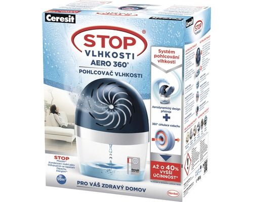 Ceresit Stop vlhkosti Aero 360�pohlcova� vlhkosti komplet 450g Ceresit Stop vlhkosti Aero 360�pohlcova� vlhkosti komplet 450g