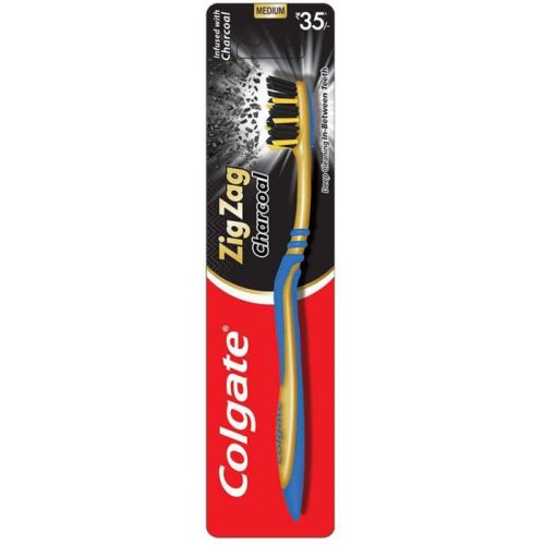Colgate zubn� kart��ek Zig Zag Charcoal medium Colgate zubn� kart��ek Zig Zag Charcoal medium