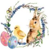 Daisy ubrousky velikono�n� 3vrstv� 33 x 33 cm 20 ks - Watercolour Chicken&Rabbit Daisy ubrousky velikono�n� 3vrstv� 33 x 33 cm 20 ks - Watercolour Chicken&Rabbit