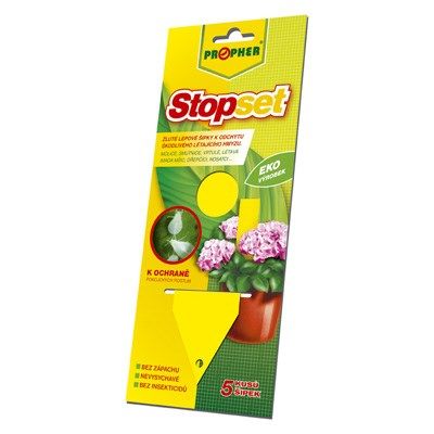 Propher Stopset �lut� �ipky 14 x 5 cm k odchytu �kodliv�ho l�taj�c�ho hmyzu 5 ks Propher Stopset �lut� �ipky 14 x 5 cm k odchytu �kodliv�ho l�taj�c�ho hmyzu 5 ks