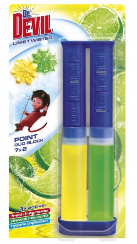 Dr. Devil WC Point duo blok Lime Twister 65 ml Dr. Devil WC Point duo blok Lime Twister 65 ml