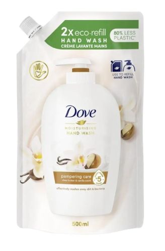 Dove pe�uj�c� tekut� m�dlo Bambuck� m�slo a vanilka n�hradn� n�pl� 500 ml Dove pe�uj�c� tekut� m�dlo Bambuck� m�slo a vanilka n�hradn� n�pl� 500 ml