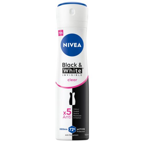 Nivea antiperspirant Black & White Invisible Clear 150 ml Nivea antiperspirant Black & White Invisible Clear 150 ml